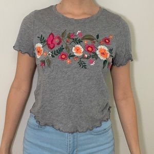 HOLLISTER floral basic tee